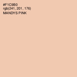 #F1C9B0 - Mandys Pink Color Image